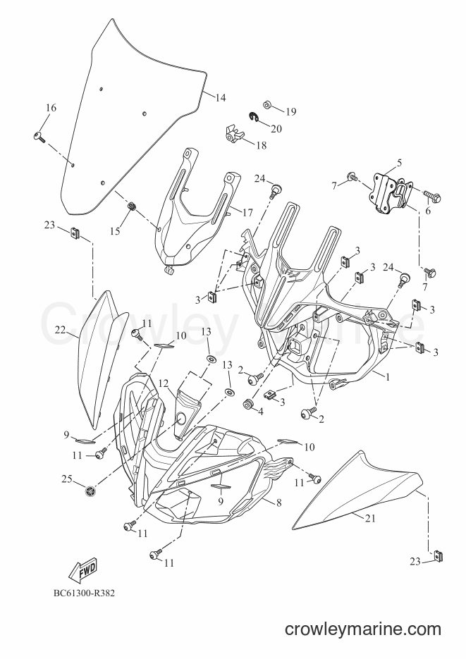 Yamaha Motors MTT690-A (BC61) [070] - COWLING 1