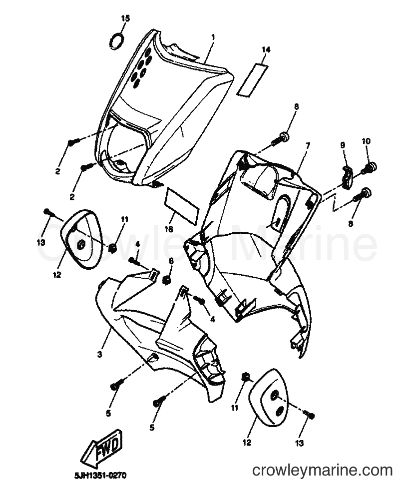 2000 Scooter EW50 - EW50 (5LH1) [040] - LEG SHIELD