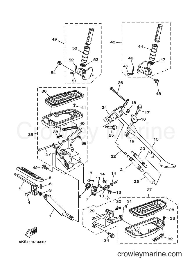 Yamaha Motors XVS1100A (5KS4) [030] - STAND & FOOTREST