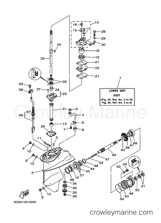 Yamaha Motors F9.9ESHB (6G92) [060] - LOWER CASING & DRIVE 1