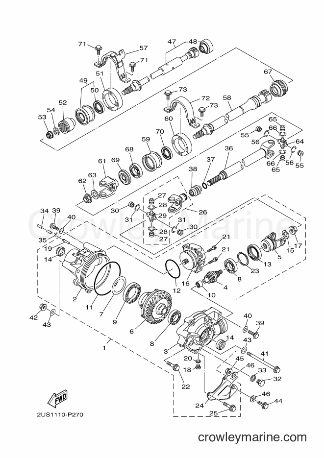Yamaha Motors YXC700E (2US3) [010] - FRONT DIFFERENTIAL