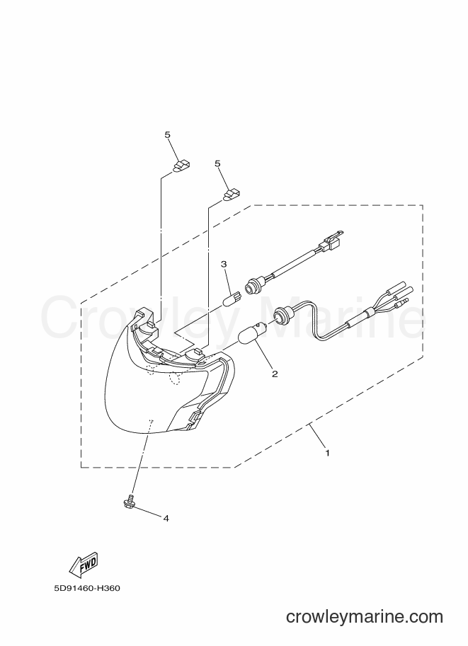 Yamaha Motors T115 (5D91) [010] - HEADLIGHT