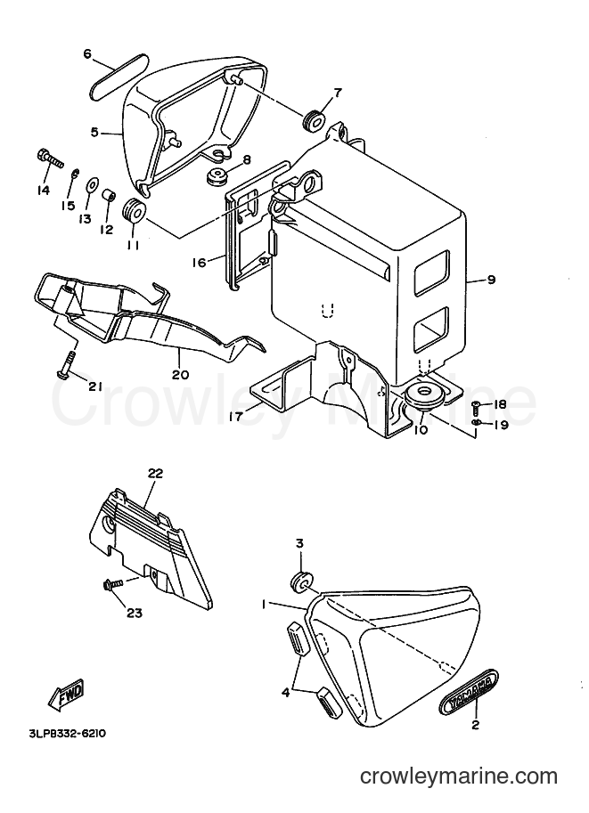 1997 Cruiser XV1100 - XV1100 (3LPE) [050] - SIDE COVER