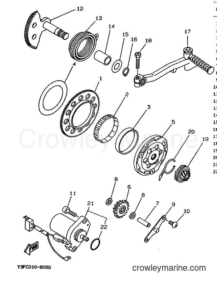 1990 Scooter CW50 - CW50 (3VL1) [999] - STARTER