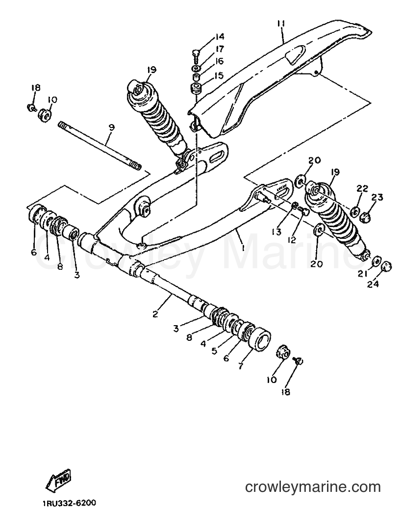 Yamaha Motors SR500 (3EB4) [999] - REAR ARM