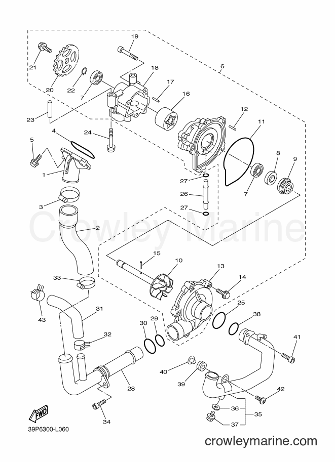 2012 Street Bike FZ8-SA - FZ8-SA (1BD2) [030] - WATER PUMP