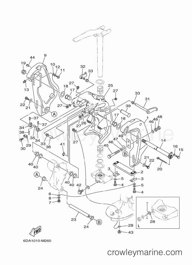 Yamaha Motors F175AETL (6FA2) [130] - BRACKET 1