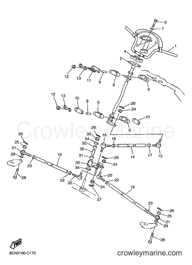 2004 Snowmobile SXV700 - SXV700 (8EN4) [010] - STEERING