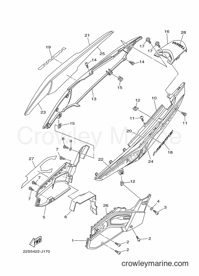2010 Scooter AT115C - AT115C (22S5) [010] - SIDE COVER