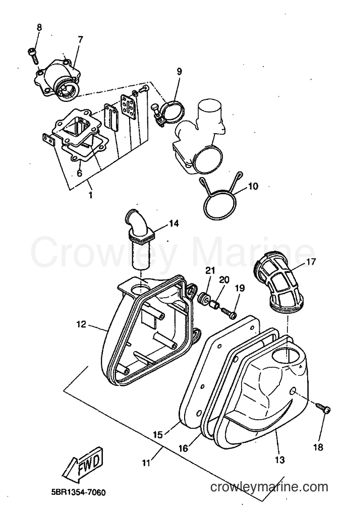 1999 Scooter YQ50 - YQ50 (5HE8) [010] - INTAKE