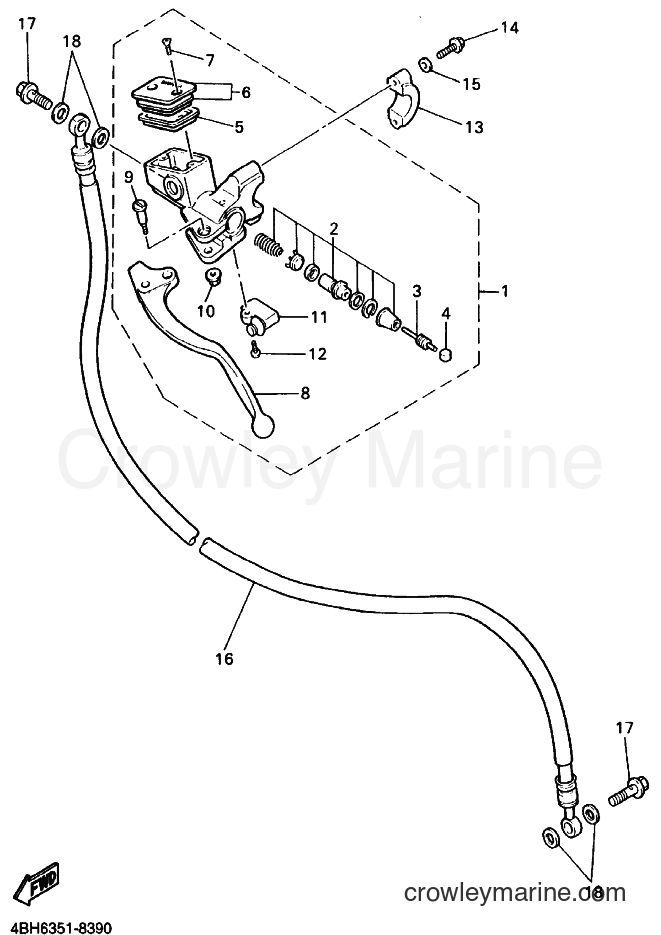 1998 Street Bike GTS1000A - GTS1000A (4FE6) [100] - FRONT MASTER CYLINDER 3