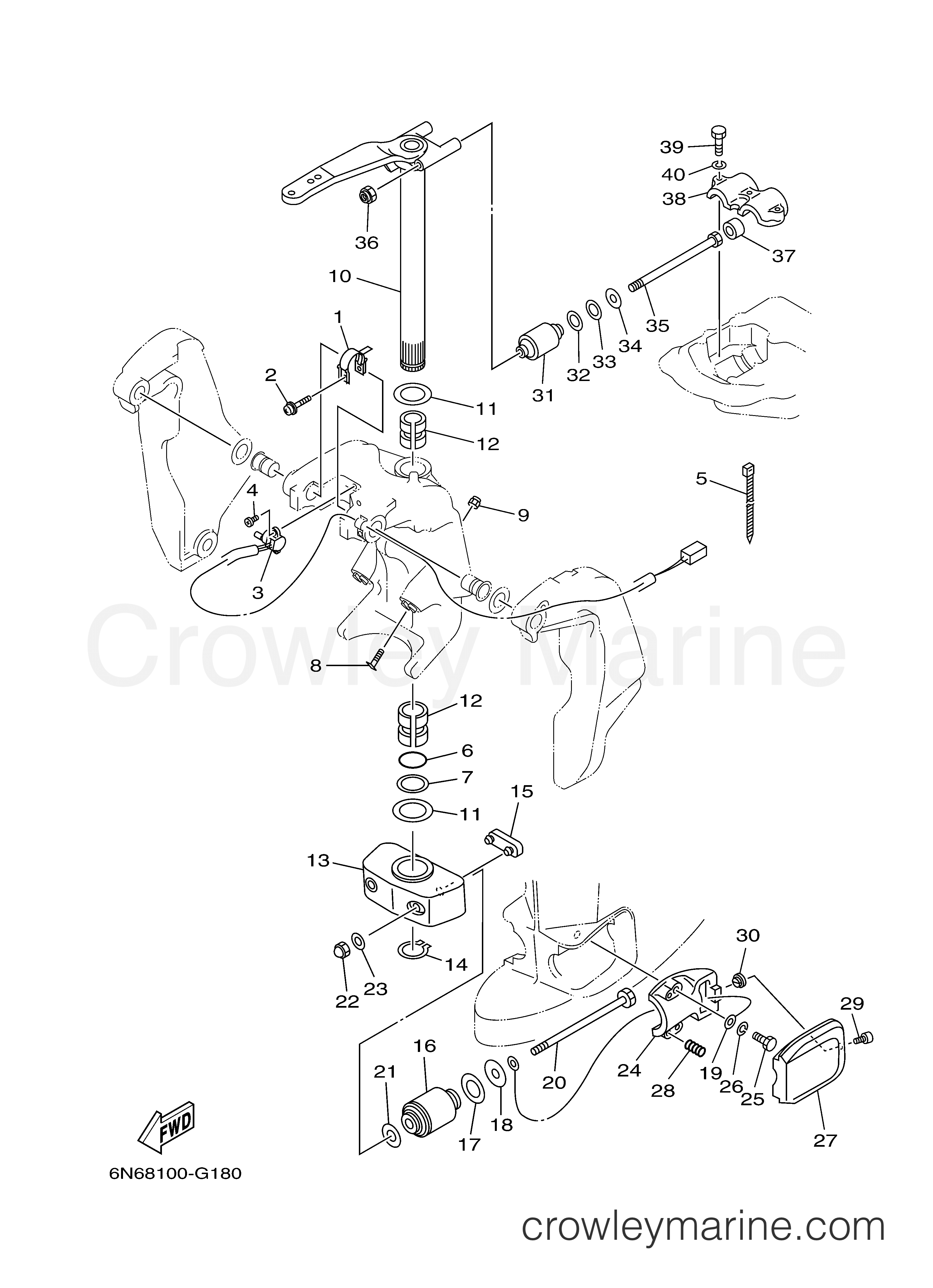 Yamaha Motors 115TLR - BRACKET 2