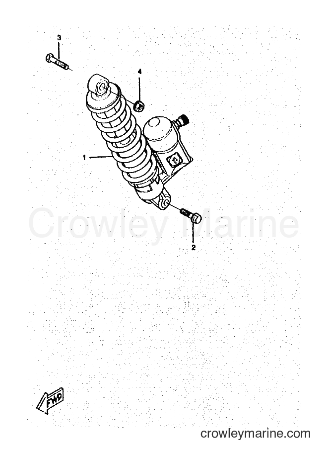 1998 Scooter CW50RSX - CW50RSX (4YD2) [999] - REAR SUSPENSION