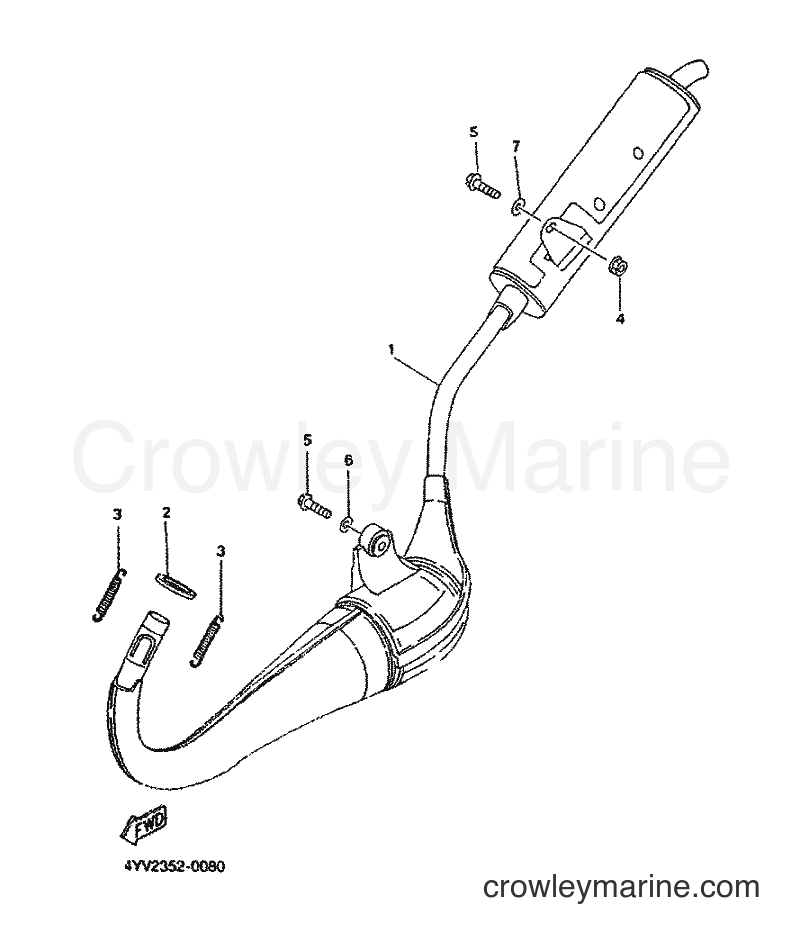 2001 Scooter TZR50 - TZR50 (5DU5) [010] - EXHAUST