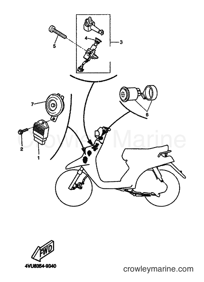 1999 Scooter CW50 - CW50 (4VVP) [010] - ELECTRICAL 1
