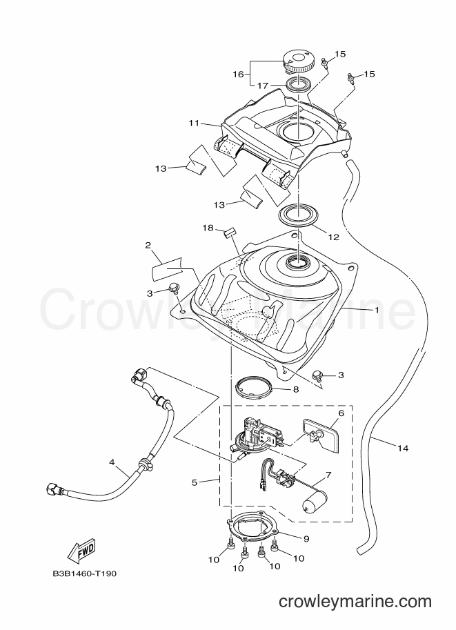2018 Scooter LNY125 - LNY125 (B3B1) [010] - FUEL TANK
