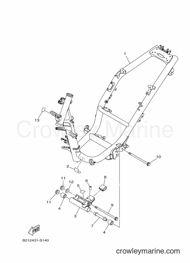 2017 Street Bike LNR125 - LNR125 (B212) [010] - FRAME