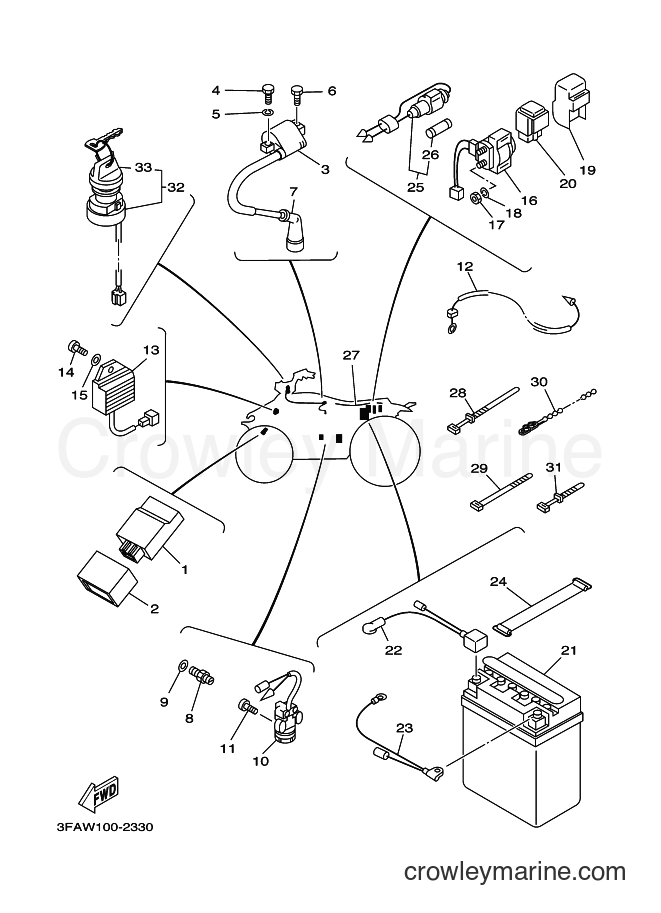 Yamaha Motors YFA1 (3FAY) [010] - ELECTRICAL 1