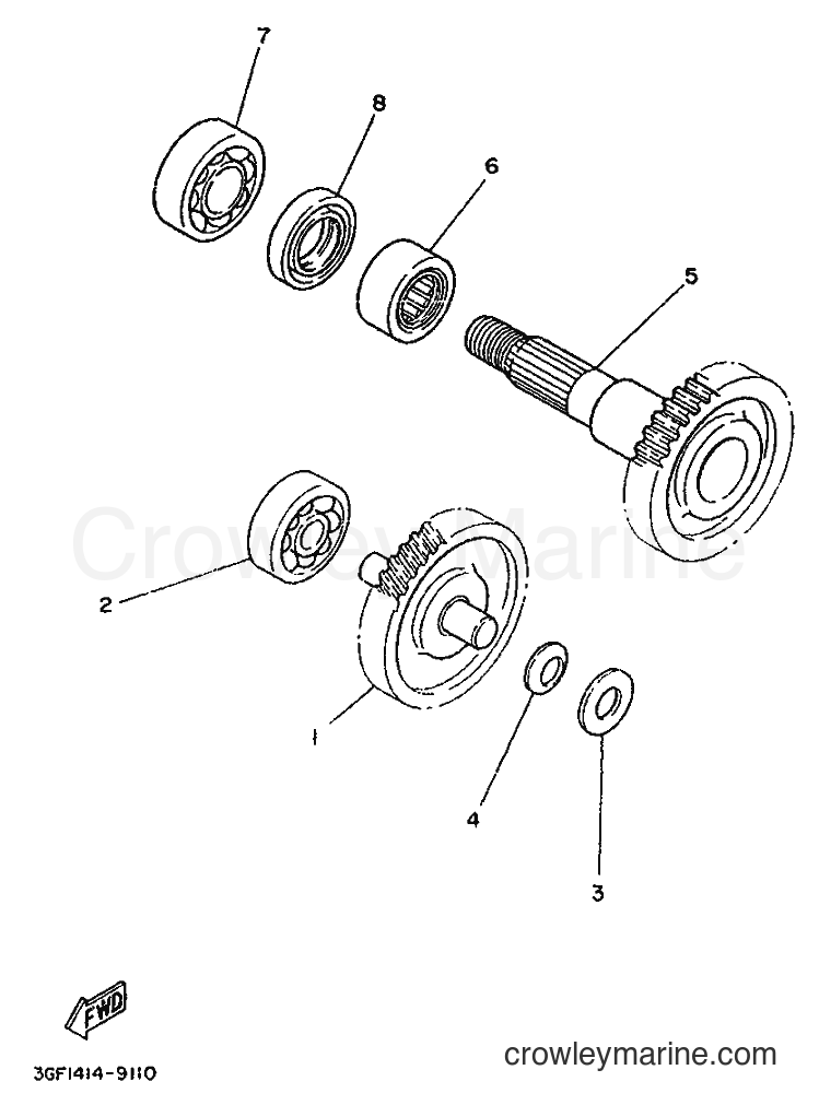 1996 Scooter CR50Z - CR50Z (3WN2) [999] - TRANSMISSION