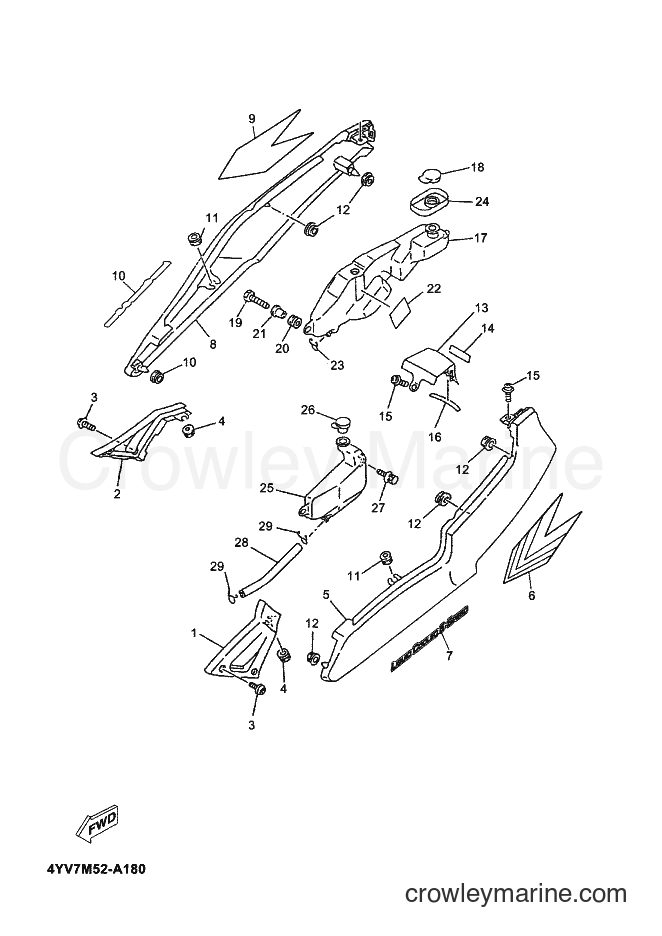 2002 Scooter TZR50 - TZR50 (4YV7) [010] - BODY