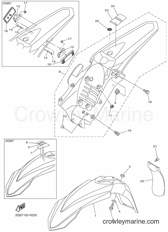 2016 Dirt Bike WR250F - WR250F (2GB8) [010] - FENDER