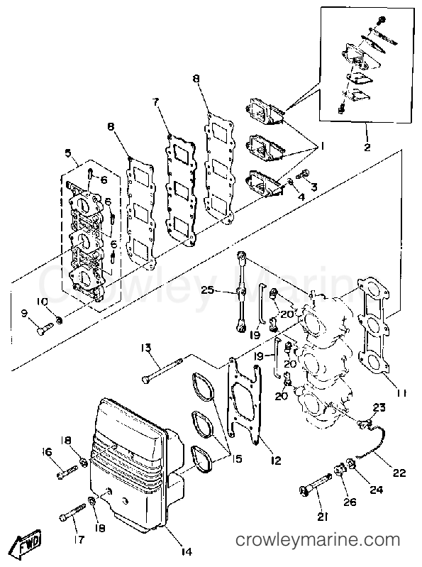 Yamaha Motors 50ESG - INTAKE