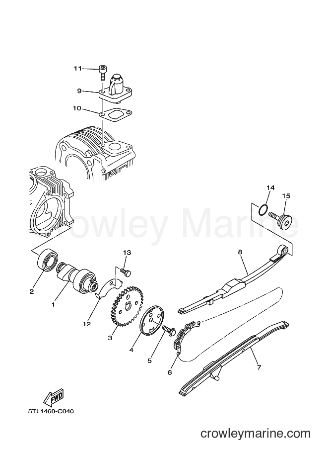 2004 Scooter AL115S - AL115S (5TL1) [010] - CAMSHAFT & CHAIN