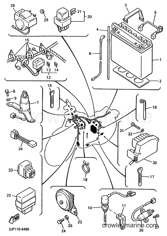 Yamaha Motors VMX12 (3JPM) [010] - ELECTRICAL 2