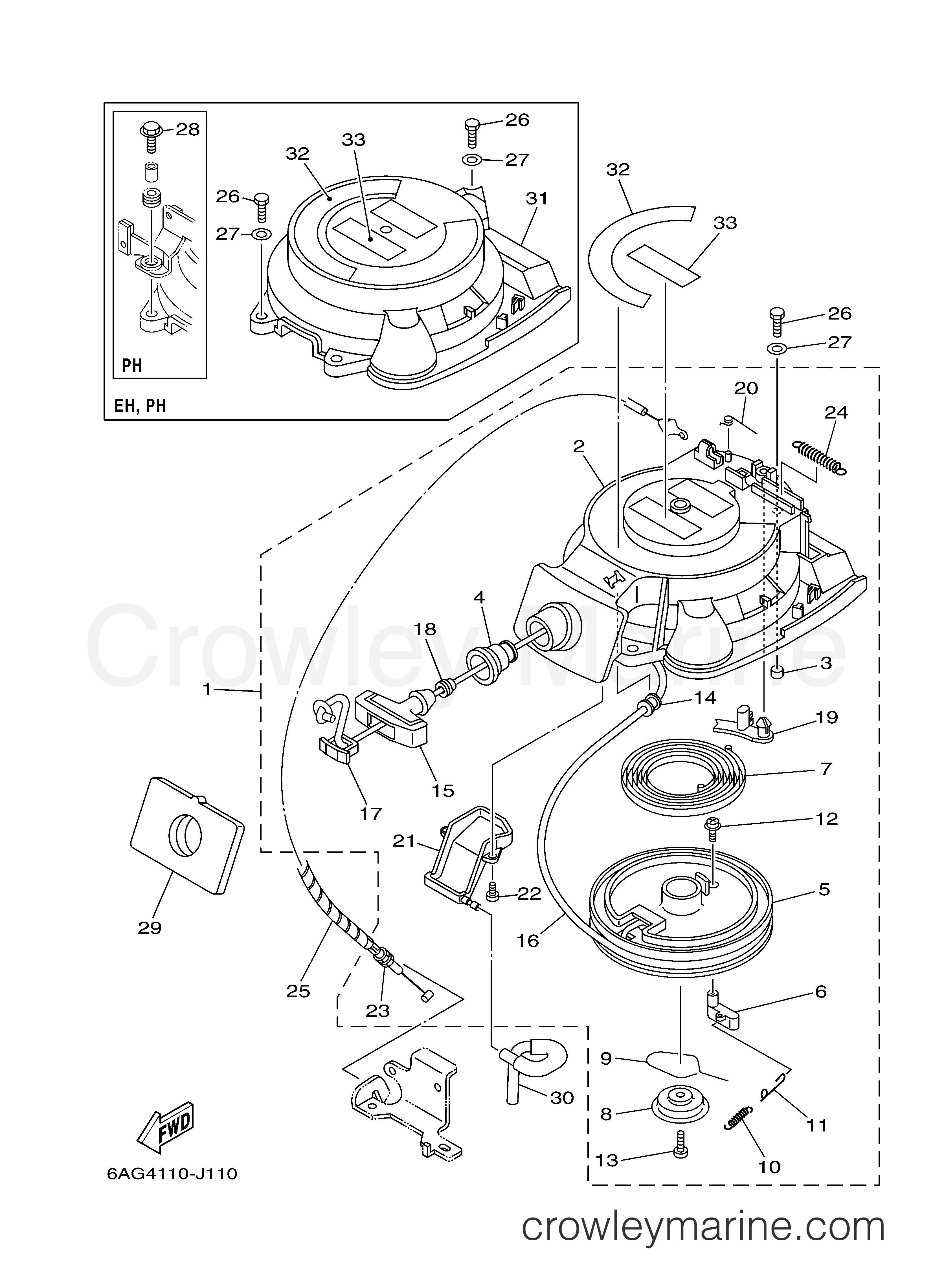 Yamaha Motors F15CMLH - STARTER