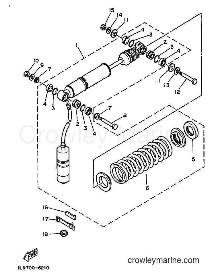 1990 Dirt Bike TT350 - TT350 (3GJ2) [010] - REAR SUSPENSION