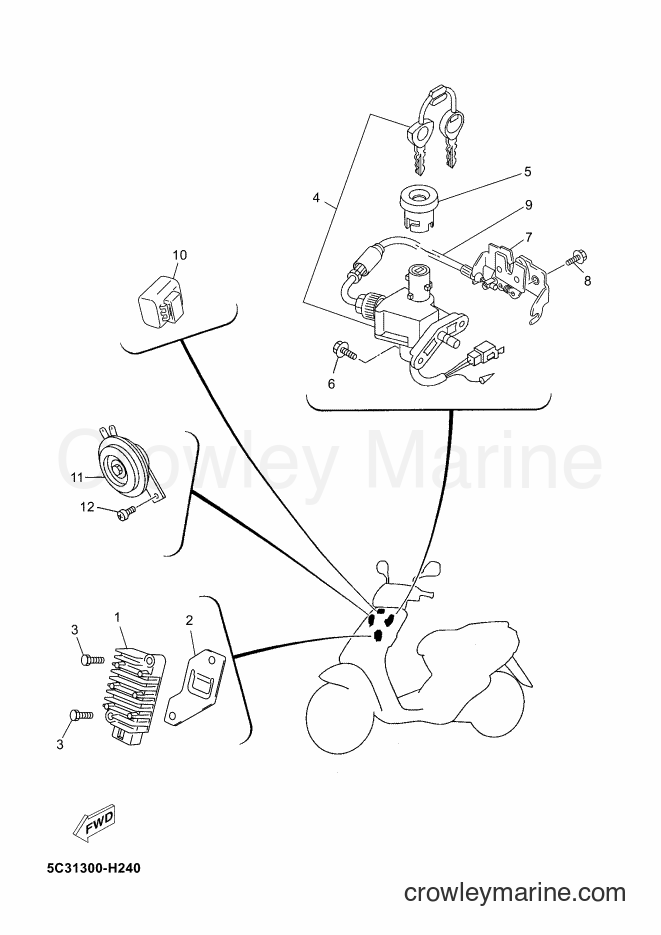 Yamaha Motors YN50F (2AC2) [010] - ELECTRICAL 1