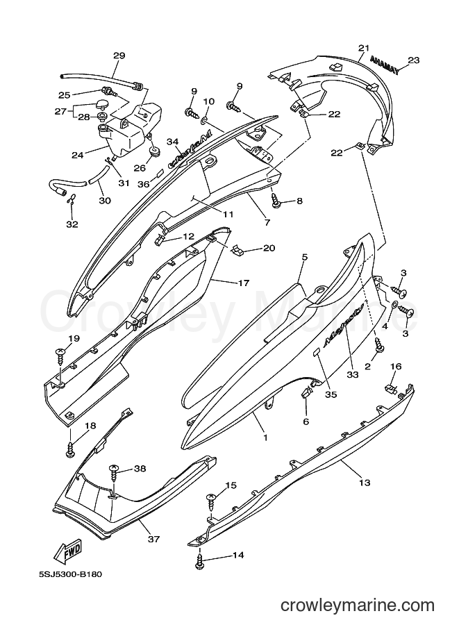 Yamaha Motors YP250A (5SJ5) [070] - SIDE COVER