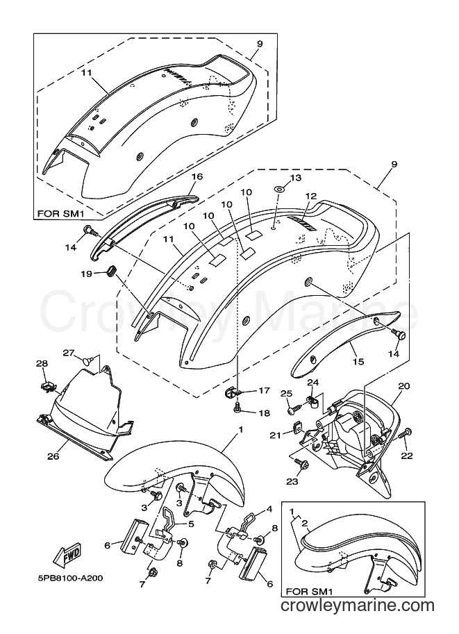 Yamaha Motors XVS1100 (5PBA) [010] - FENDER