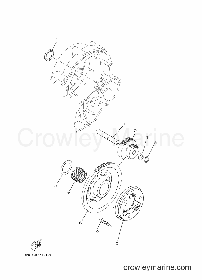 2017 Street Bike FZ150 - FZ150 (BN82) [010] - STARTER CLUTCH