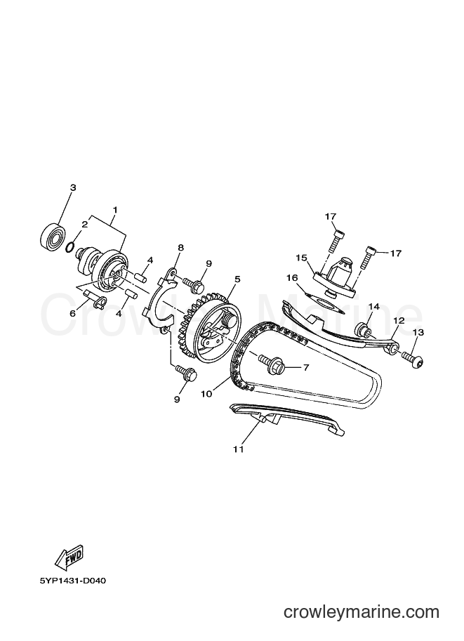 2010 Scooter T135HC - T135HC (5P72) [010] - CAMSHAFT & CHAIN