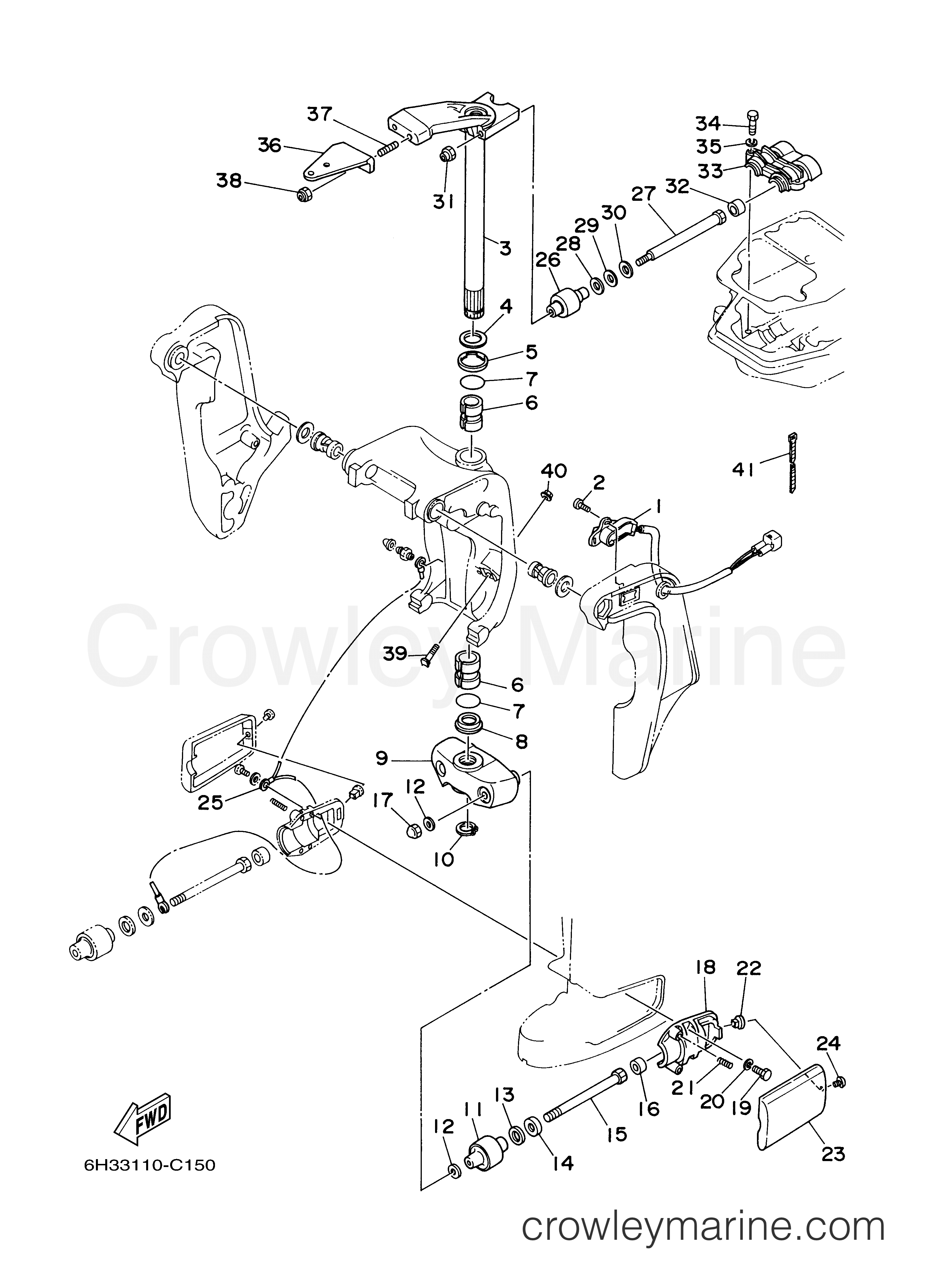 Yamaha Motors 60TLRNC - BRACKET 2