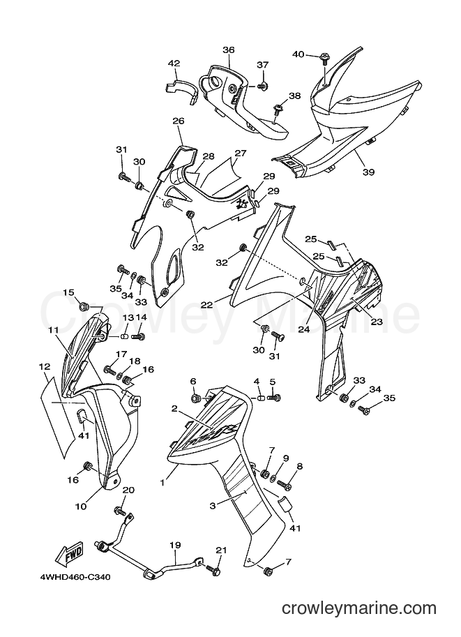 2004 Street Bike V110E - V110E (4WHE) [010] - LEG SHIELD