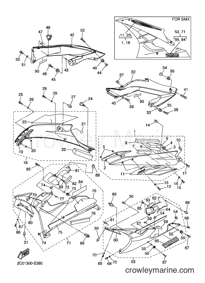 Yamaha Motors YZF-R6 (2C01) [070] - COWLING 2