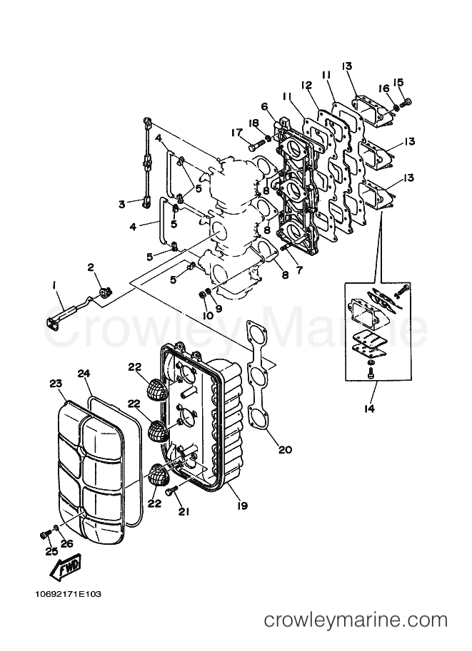 Yamaha Motors E-75D (6920) [010] - INTAKE