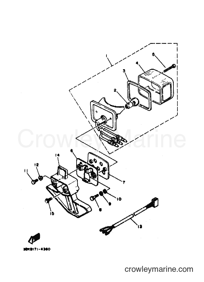 1995 Dirt Bike DT50LC - DT50LC (3BKB) [010] - TAILLIGHT