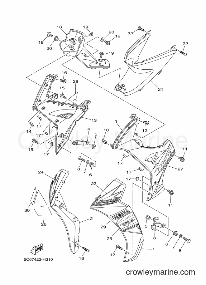 2009 Scooter T110LEC - T110LEC (5C67) [010] - LEG SHIELD