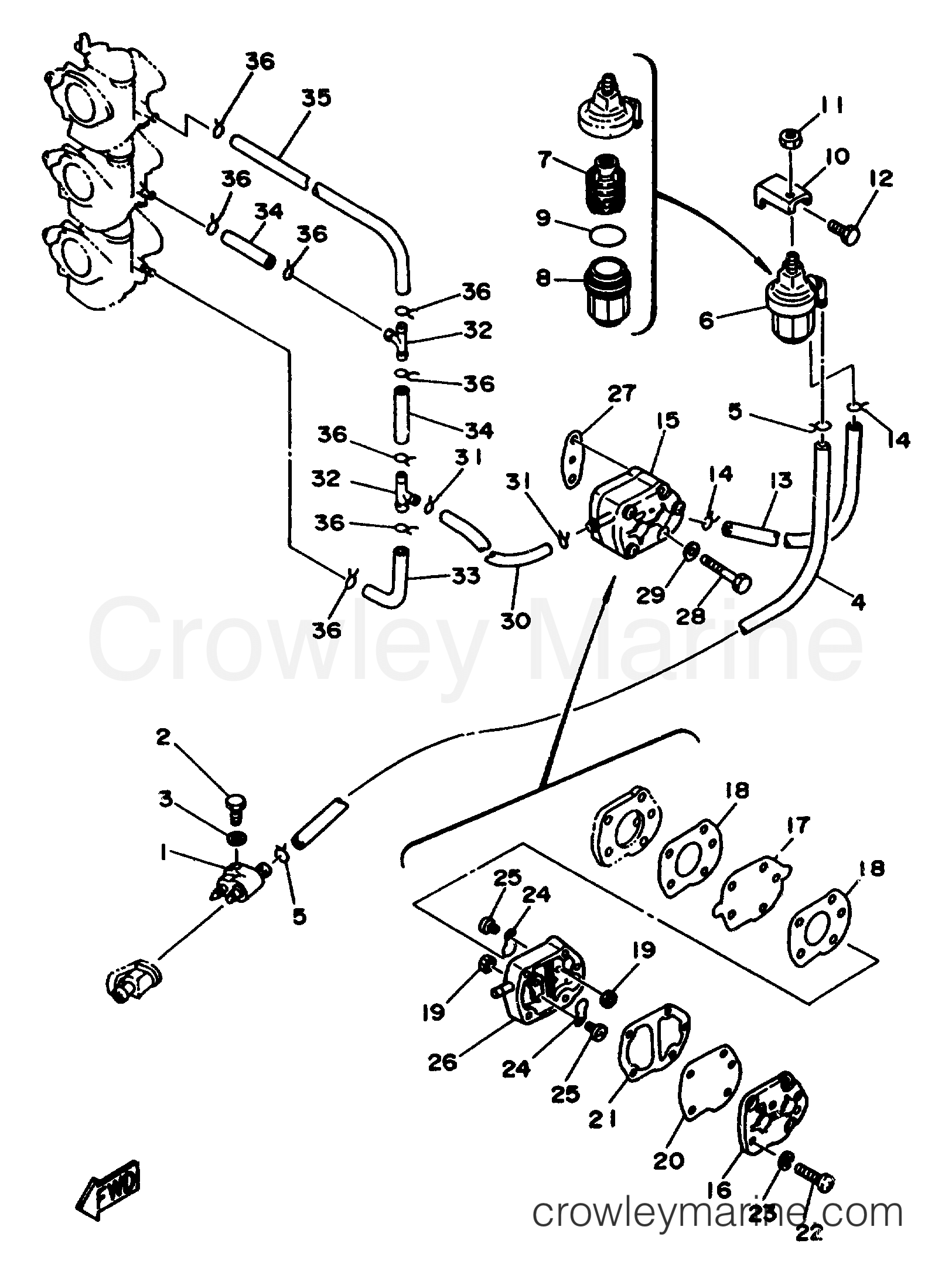 Yamaha Motors C60TLRW - FUEL