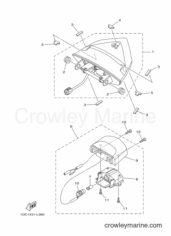 Yamaha Motors AT125FC (1DB8) [010] - TAILLIGHT