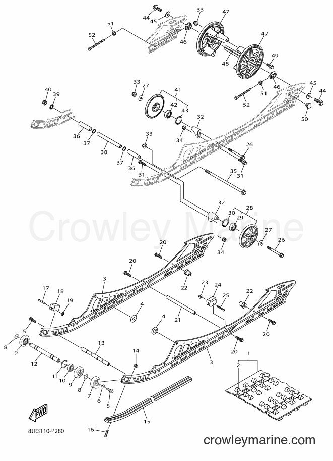 2015 Snowmobile SRV10S - SRV10S (8KV1) [010] - TRACK SUSPENSION 1
