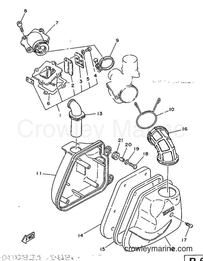 1996 Scooter CY50R - CY50R (3WG6) [999] - INTAKE