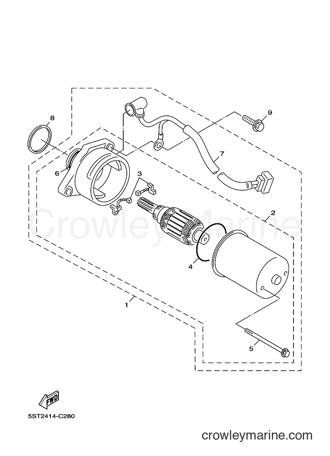 2011 Scooter XC50 - XC50 (3D1C) [010] - STARTING MOTOR