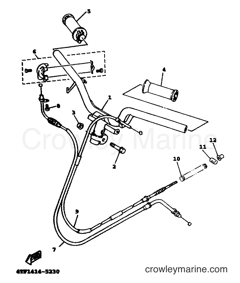 Yamaha Motors XC125TR (4UT6) [010] - STEERING HANDLE & CABLE