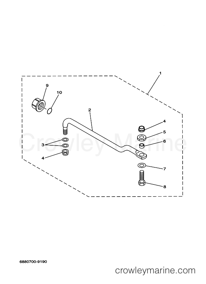 Yamaha Motors 85AEHDL (688B) [360] - STEERING GUIDE