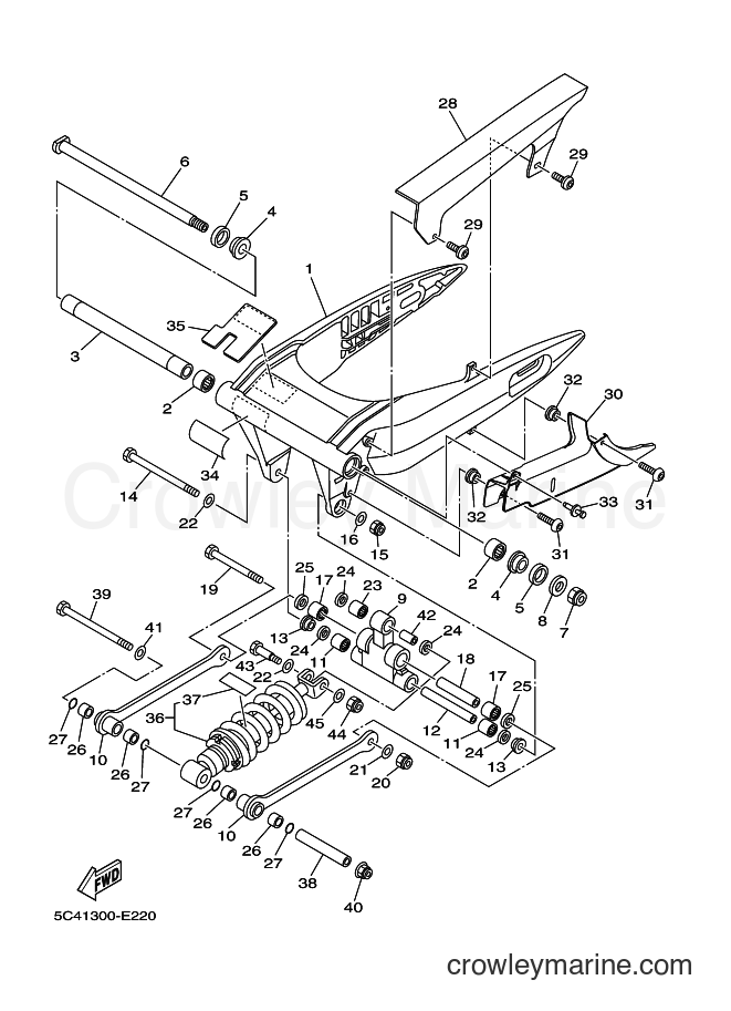 2013 Cruiser XV1900A - XV1900A (1CR4) [040] - REAR ARM & SUSPENSION