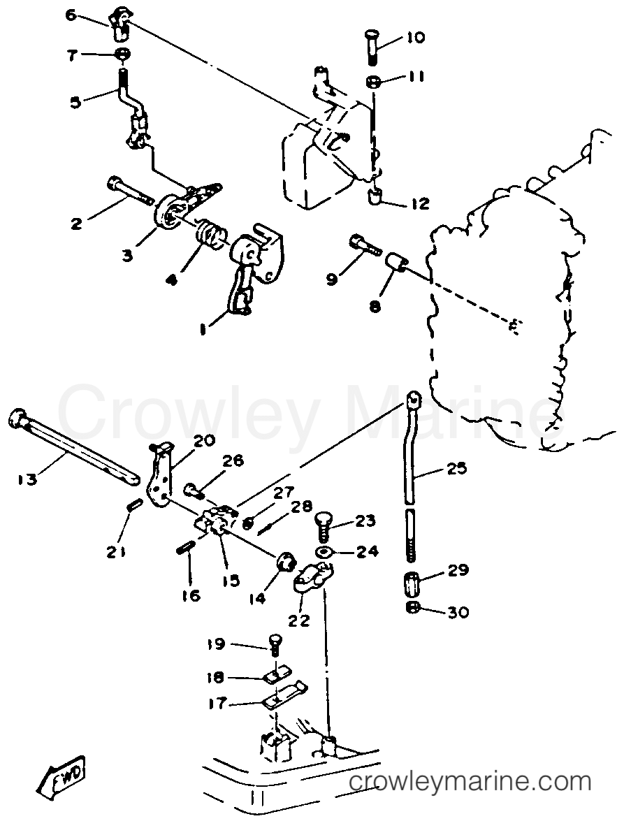 Yamaha Motors 40ESRR - CONTROL ENGINE (40ER 40PR)